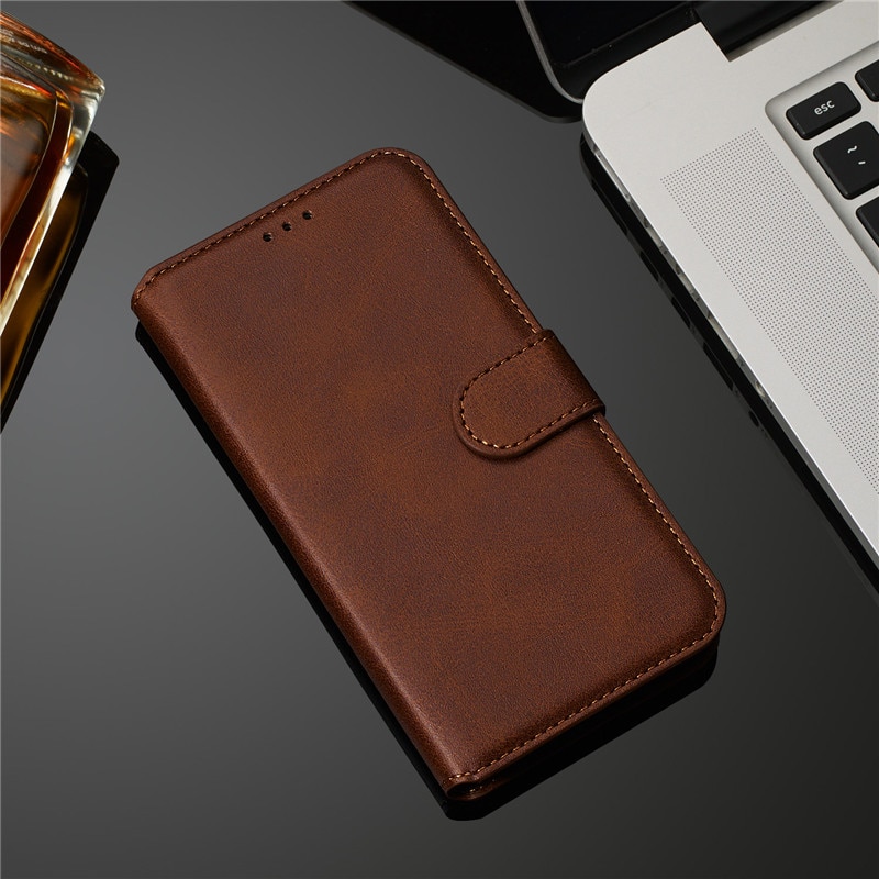 Case Xiaomi Redmi Note 8 Pro #เคสฝาพับมีช่องใส่บัตร 3 ช่อง PU Leather + TPU Wallet Style Protection
