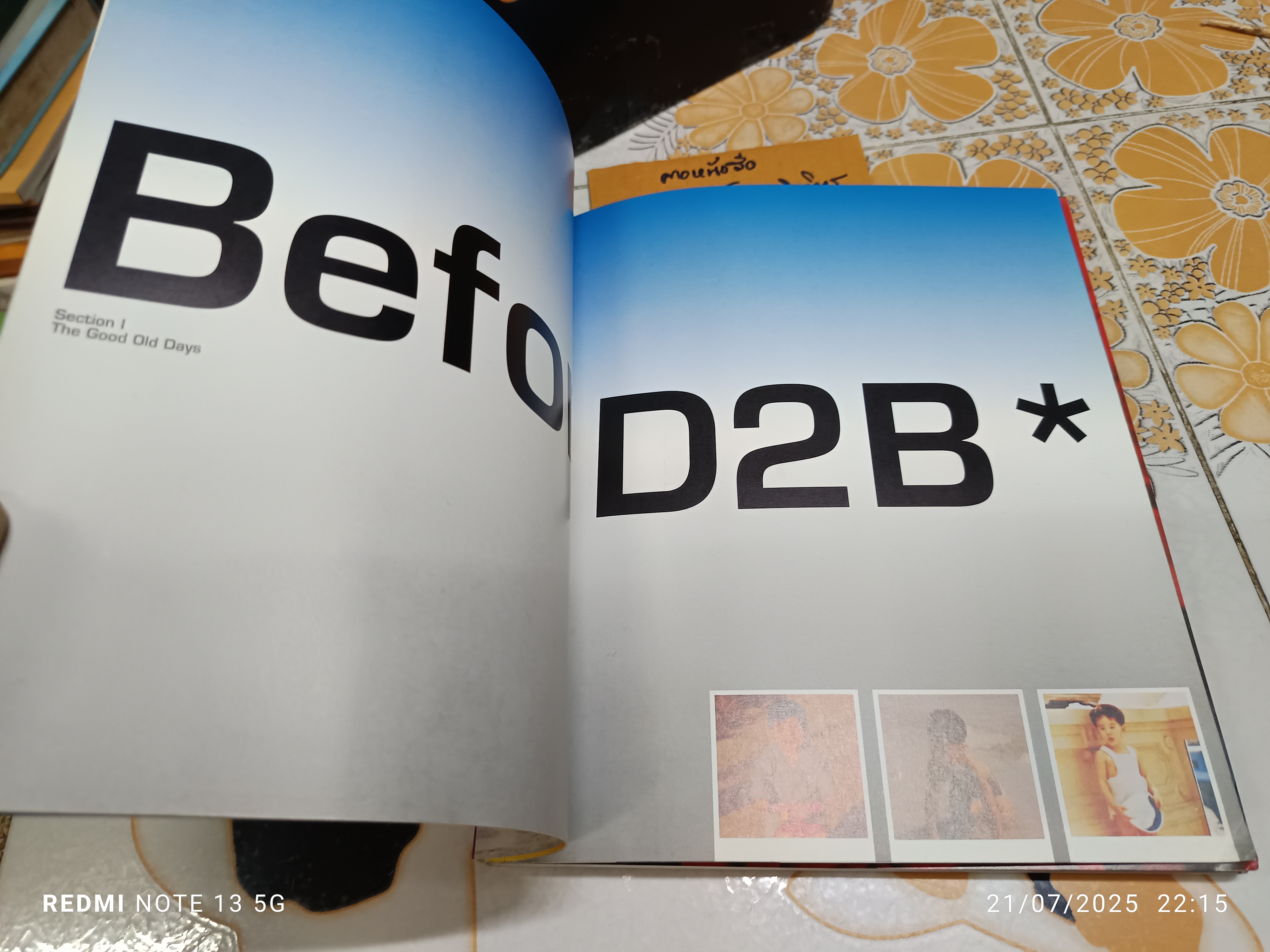 D2B thedefinitecollectivephotographyalbum พร้อมลายเซ็นจริงจากศิลปิน