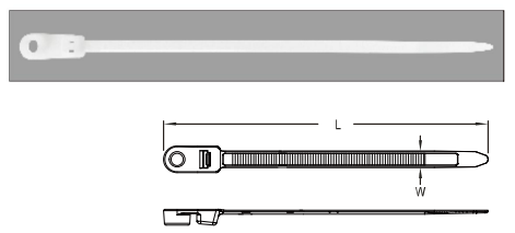 เคเบิ้ลไทร์แบบมีหัวสกรู MOUNTING CABLE TIES