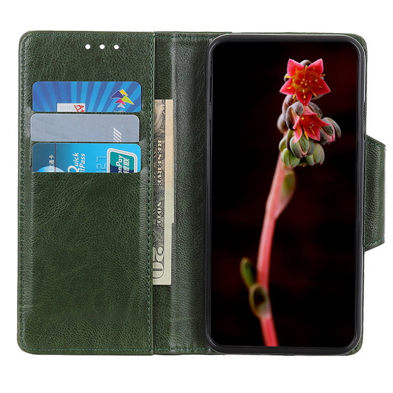 Case OPPO Reno 5 Pro 5G #เคสฝาพับหนัง PU แบบกระเป๋าสตางค์ Glossy PU Leather Wallet