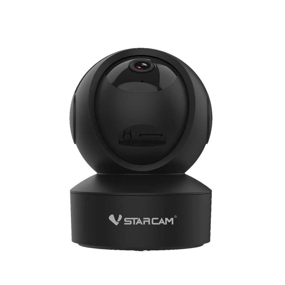 Vstarcam ใหม่ล่าสุด Vstarcam กล้องวงจรปิดกล้องใช้ภายใน รุ่นCS49 ความละเอียด3ล้านพิกเซล พูดโต้ตอบได้/ไวไฟในตัว ดำ