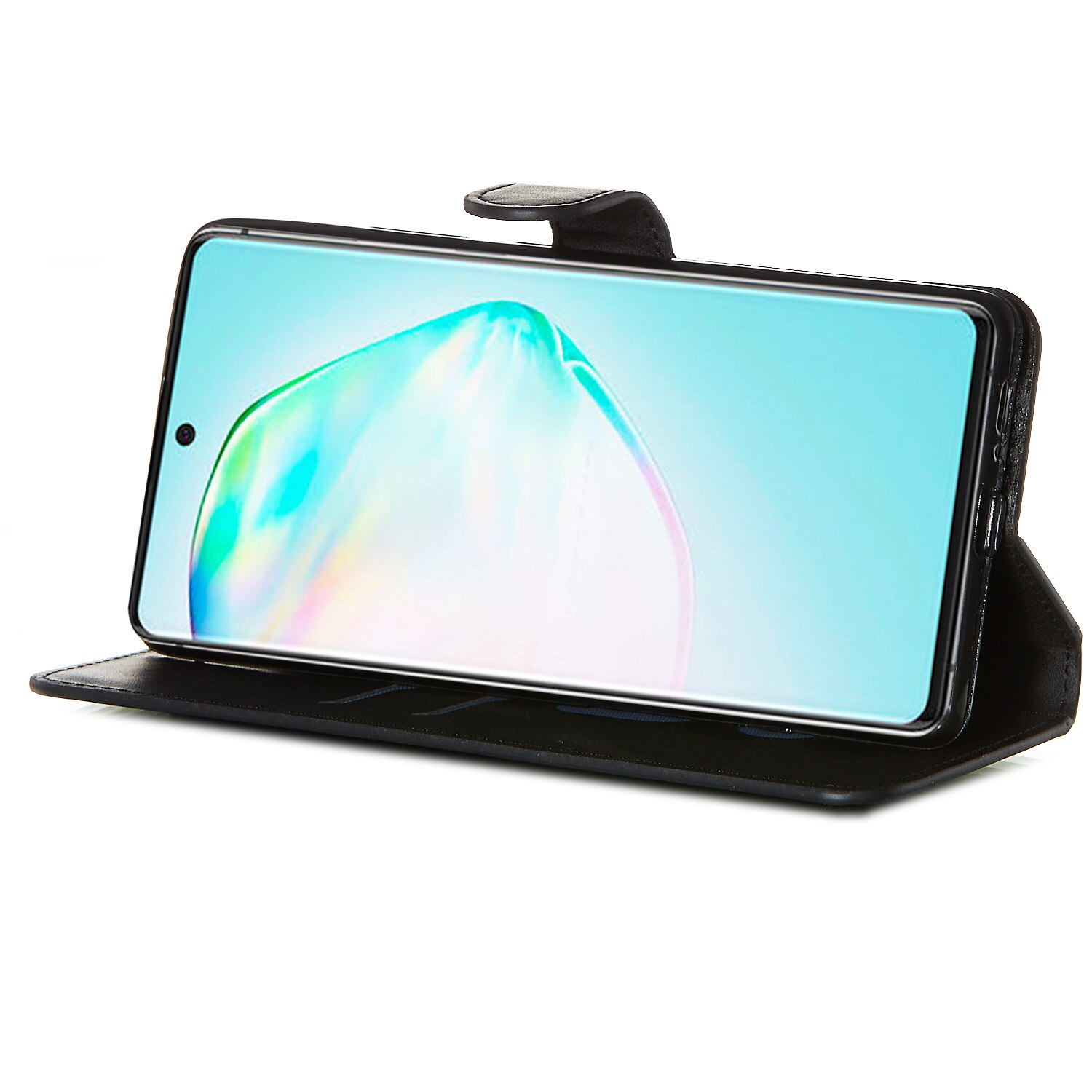 Case Samsung Galaxy Note 10 Lite #เคสฝาพับหนัง PU แบบกระเป๋าสตางค์ Classic Wallet Leather Stand Phone Cover
