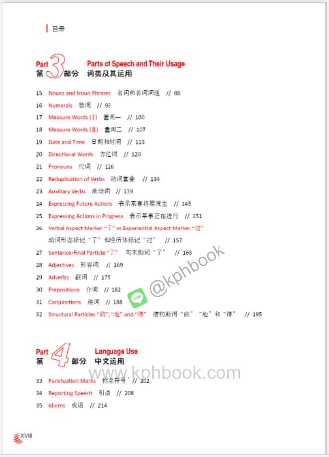 หนังสือสอบไวยากรณ์ภาษาจีนระดับมัธยม The Little Red Book—A Grammar Guide to Secondary School Chinese Exams 中文语法小红书——中学中文考试语法指南