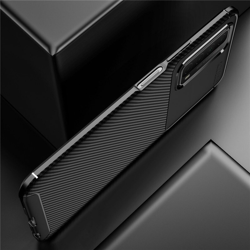 เคส Huawei Y7a #เคสฝาหลังนิ่ม Carbon Fiber Anti-drop TPU Protection