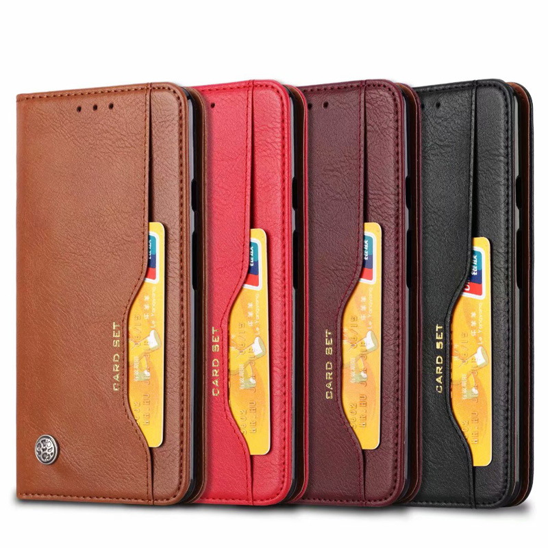 เคส Samsung Galaxy S10 #เคสฝาพับแบบกระเป๋าสตางค์หนัง PU มีช่องเสียบบัตรคุณภาพดี
