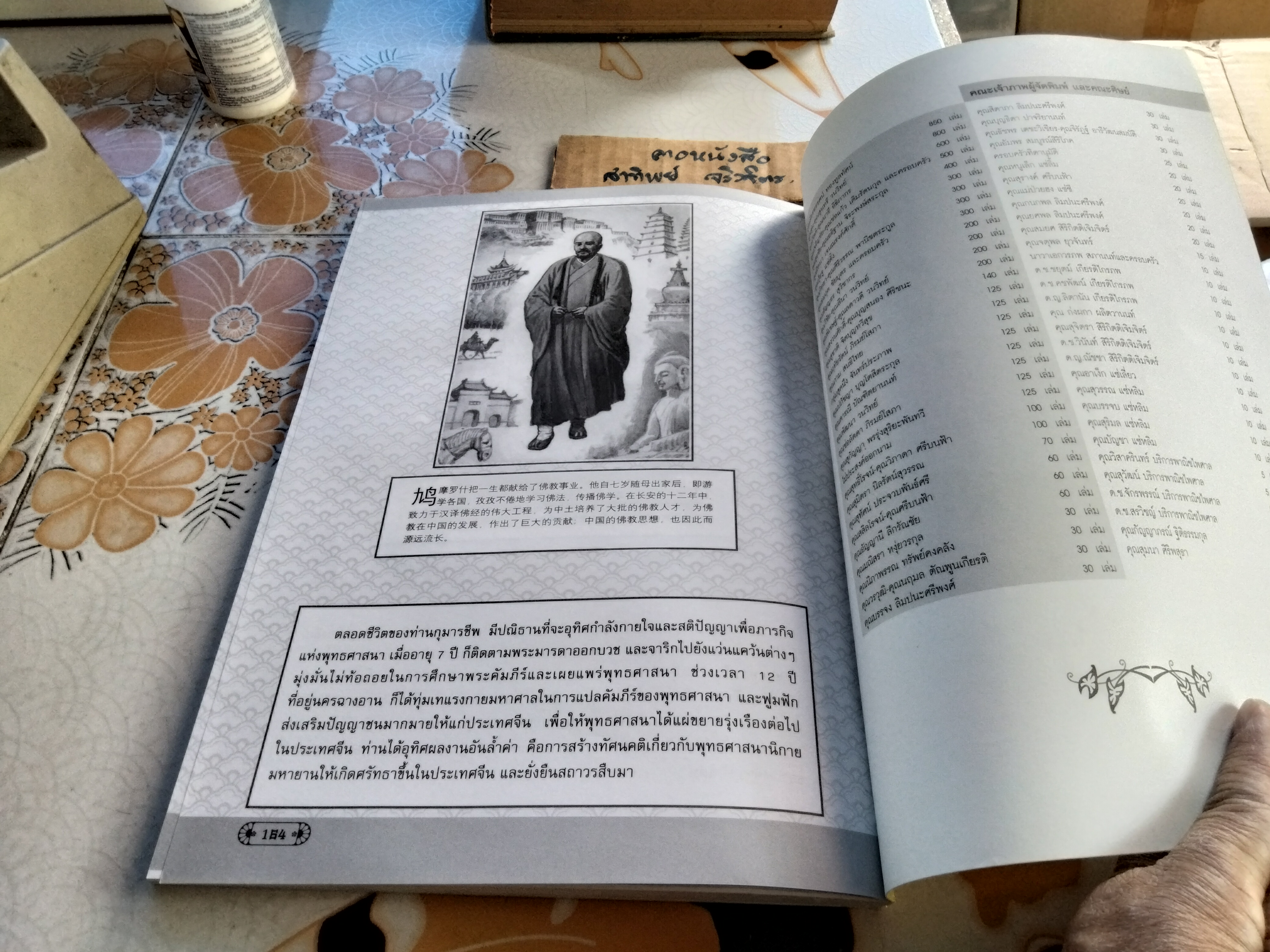 ท่านมหาโฆษาจารย์กุมารชีพ ชีวประวัติ พร้อมภาพประกอบ / 2 ภาษา ไทย - จีน แปลและเรียบเรียงโดย วรรณพร เรืองรองปัญญา