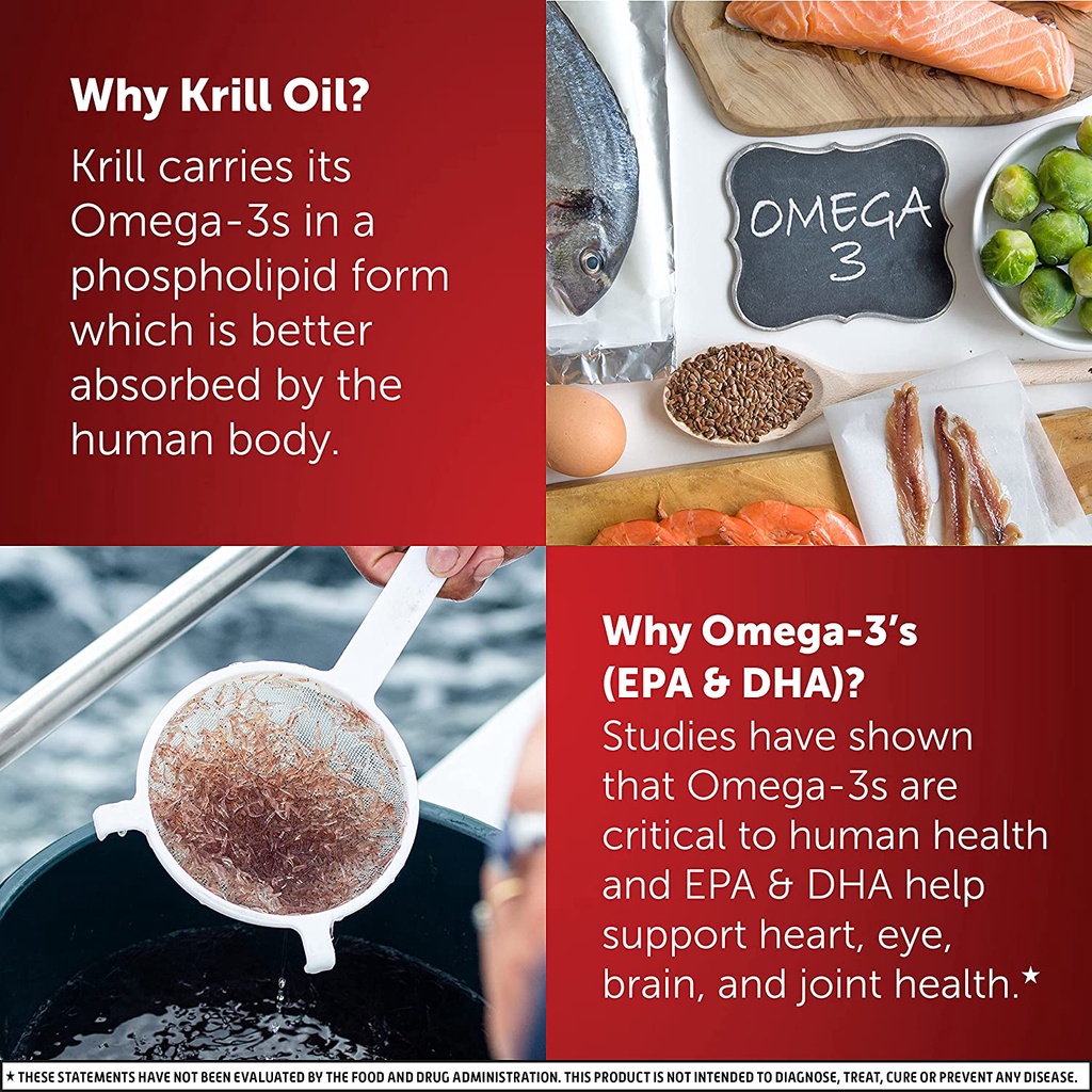 (Pre Order) Schiff® MegaRed Superior Omega-3 Krill Oil Ultra Strength 1000 mg 60 Softgels น้ำมันคริลล์ โอเมก้า3