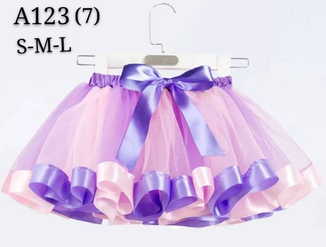 กระโปรงเด็ก ฟรุ้งฟริ้งสายรุ้ง