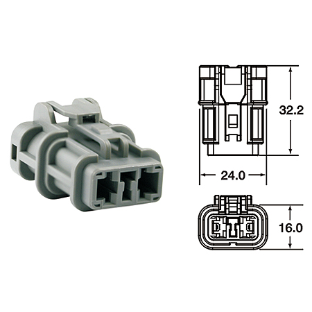 ปลั๊กต่อสายไฟในรถยนต์ AUTOMOTIVE CONNECTORS,250 YK WPC SERIES SEALED 3sqmm