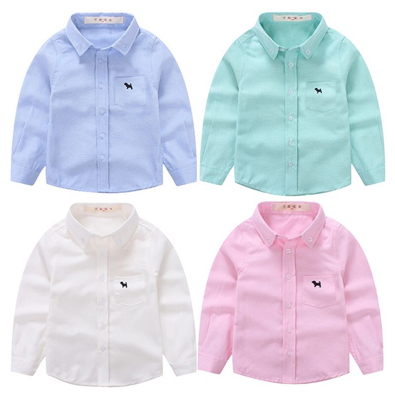เสื้อเชิ้ตเด็กชาย แขนยาว
