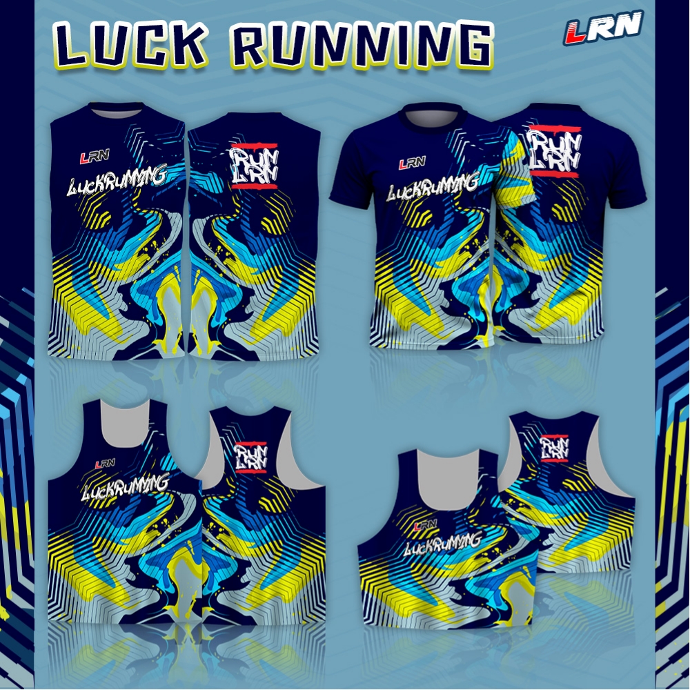 เสื้อวิ่งพิมพ์ลาย LRN เนื้อผ้า Super Air Flow (SF08)