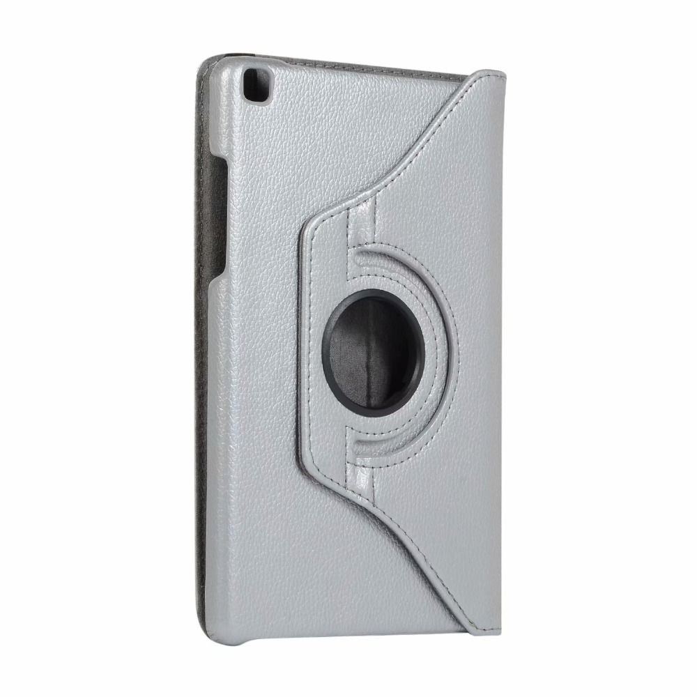 Case Samsung Galaxy Tab A 8.0 (2019) SM-T290 T295 T297 #เคสฝาพับหนังผิวลิ้นจี่ Litchi Grain 360 Degree Rotary