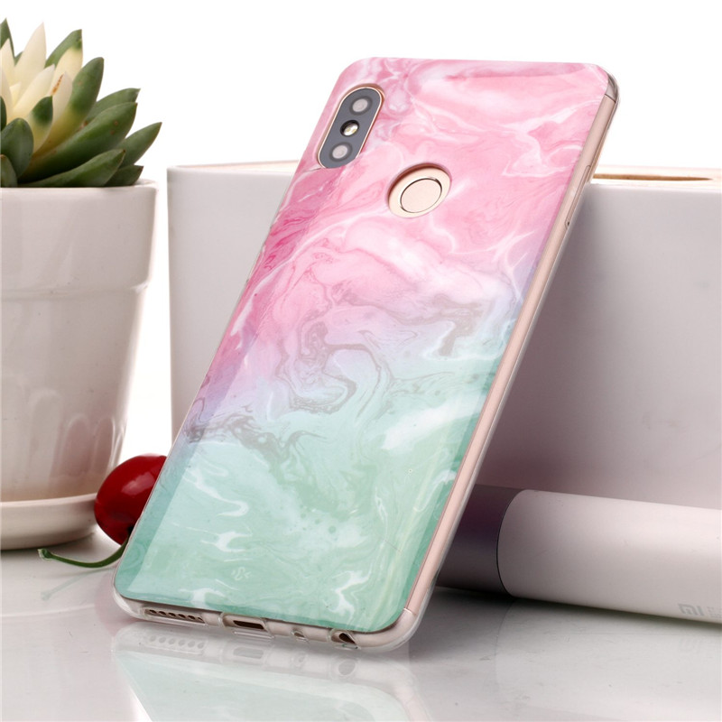 เคส Xiaomi Redmi Note 5 #เคสฝาหลังนิ่มลายหินอ่อน Marble Pattern IMD TPU