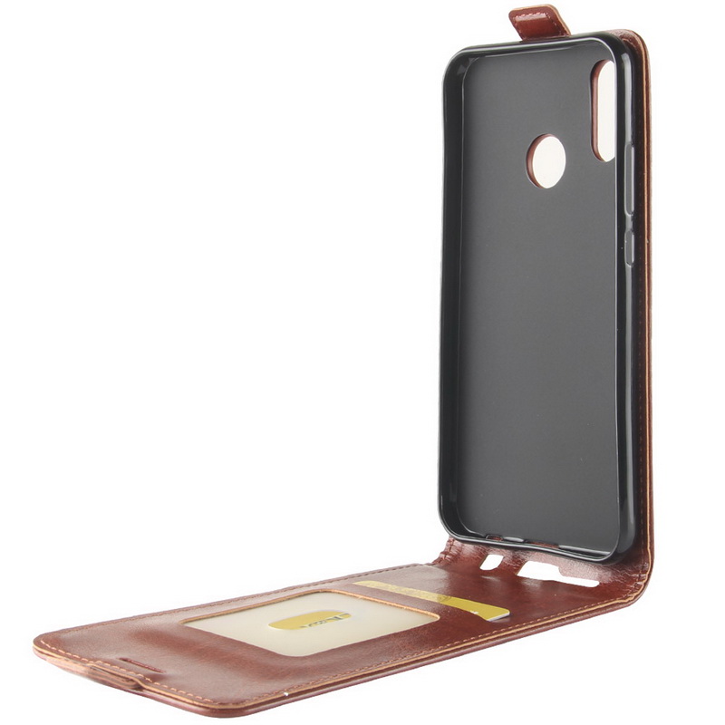 Case Huawei P20 Lite / Nova 3e #เคสฝาพับแนวตั้งหนัง PU ผิวหนังม้า Crazy Horse Skin Leather