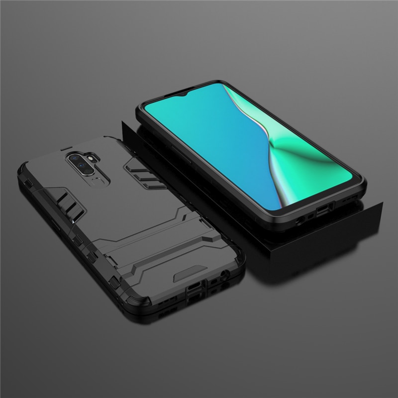 Case OPPO A9 (2020) / A5 (2020) #เคสฝาหลังพลาสติก ไฮบริด TPU + Kickstand