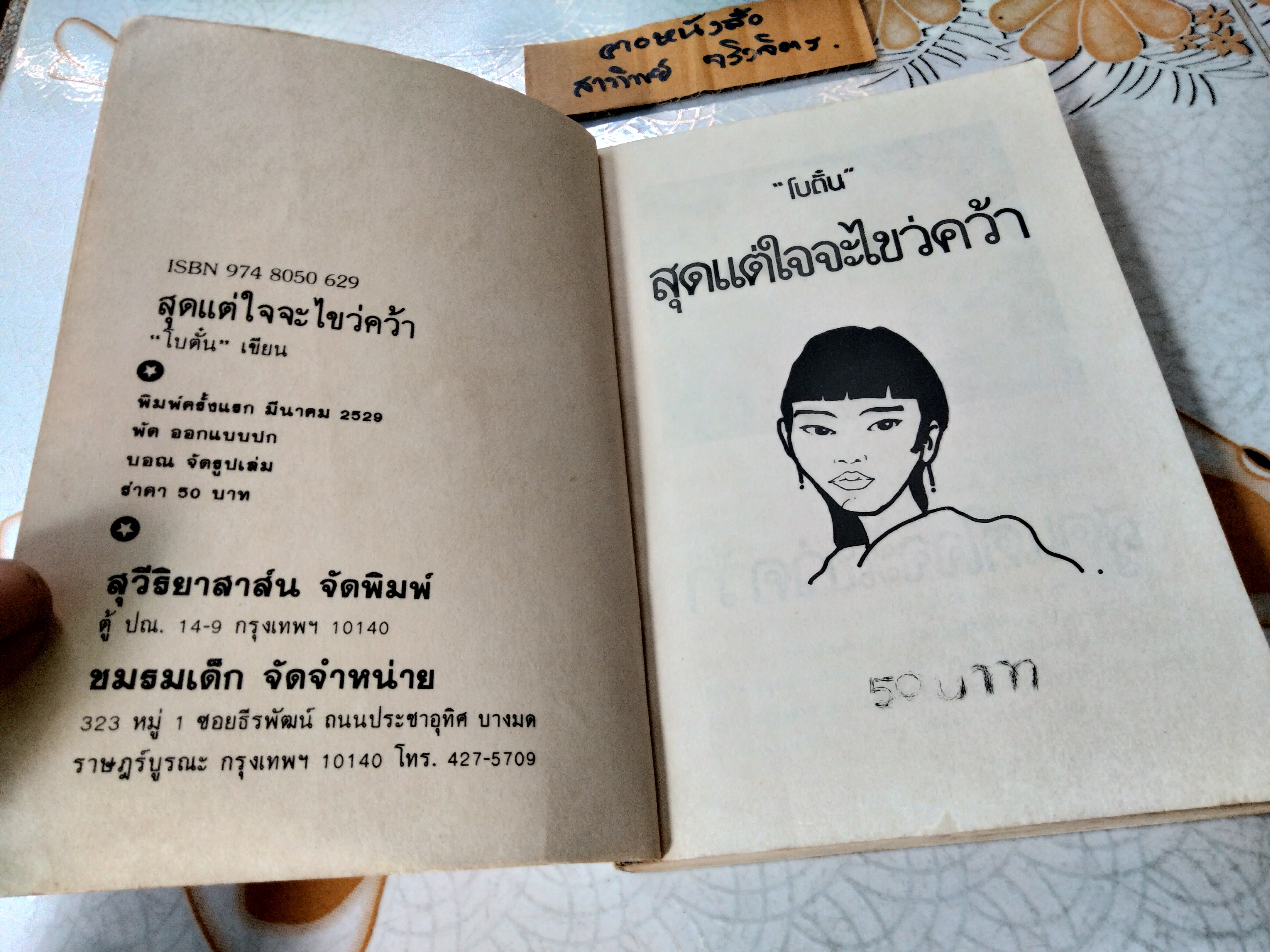 สุดแต่ใจจะไขว่คว้า (พิมพ์ครั้งแรก 2529) โดย โบตั๋น