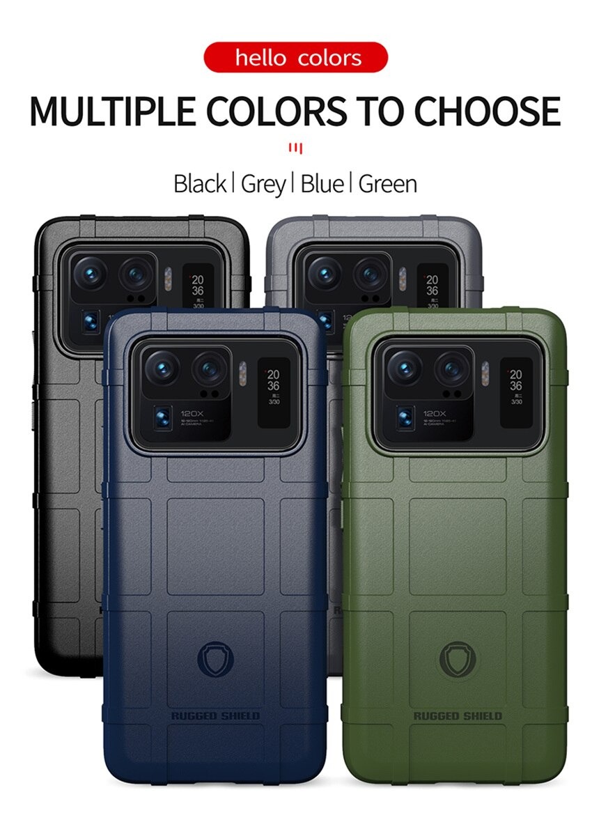 เคส Xiaomi Mi 11 Ultra #เคสฝาหลัง Rugged Shield Series Soft Silicone Shock Absorption Matte กันกระแทก