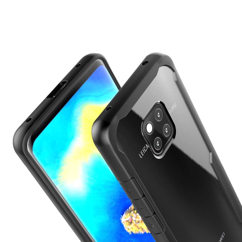Case Huawei Mate 20 Pro #เคสฝาหลังใส Hybrid Shock Absorption PC + TPU