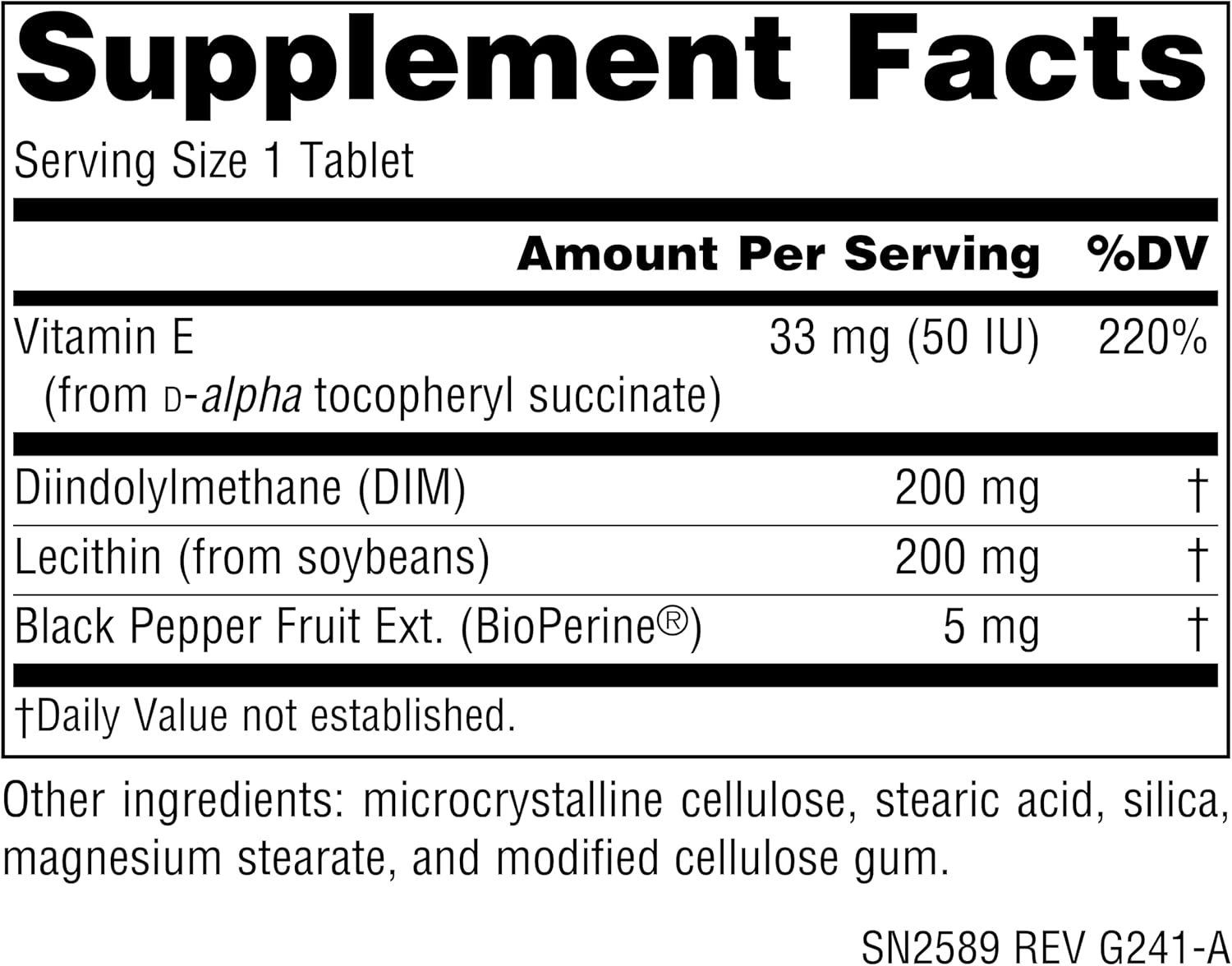 Source Naturals® DIM 200 mg 60 Tablets Diindolylmethane with BioPerine