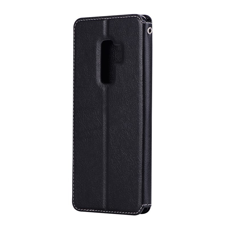 Case Samsung Galaxy J8 (2018) #เคสฝาพับหนัง PU มีช่องใส่บัตร Auto-absorbed Leather