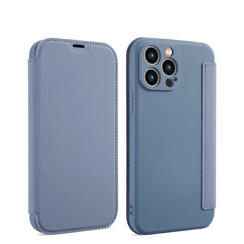 เคส iPhone 14 #เคสฝาพับกรอบซิลิโคนนิ่ม พร้อมช่องใส่บัตร