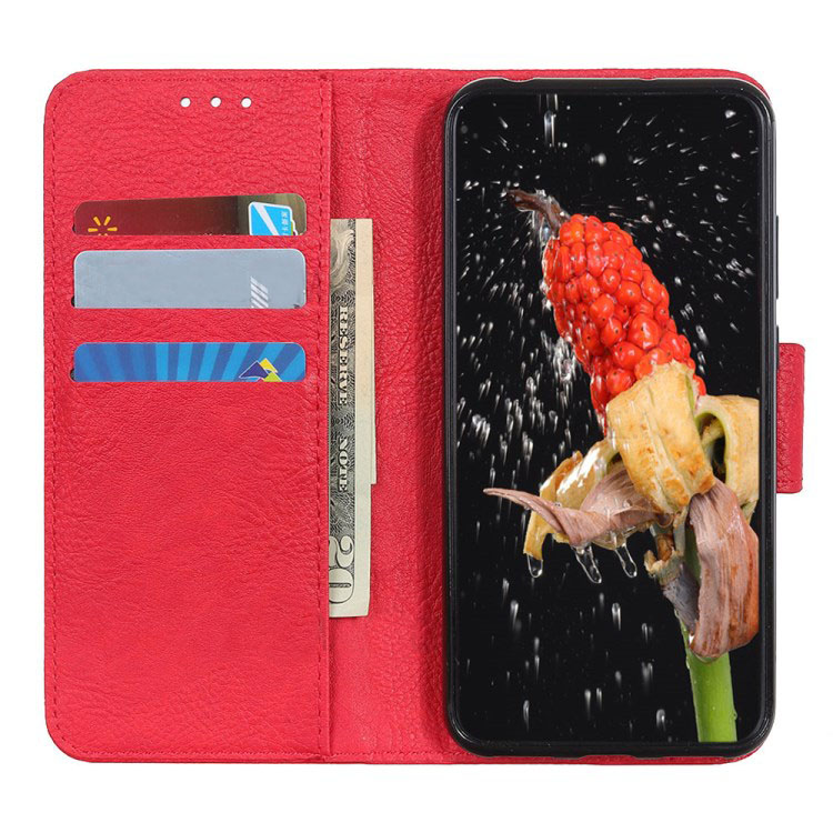 Case Samsung Galaxy A70 #เคสฝาพับหนัง PU ผิวลิ้นจี่ Litchi Skin Leather Wallet Protection