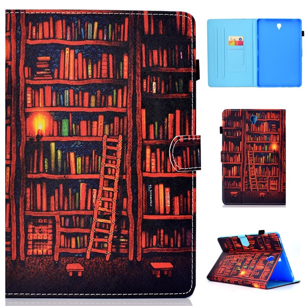 Case Samsung Galaxy Tab S4 10.5 T830 T835 T837 #เคสฝาพับหนัง PU พิมพ์ลาย Pattern Printing Stand Leather