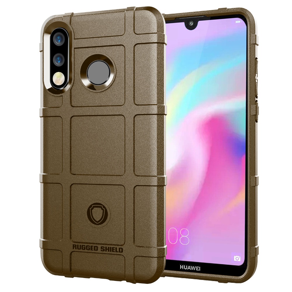 Case Huawei P30 Lite #เคสฝาหลัง Rugged Shield Series Soft Silicone Shock Absorption Matte กันกระแทก