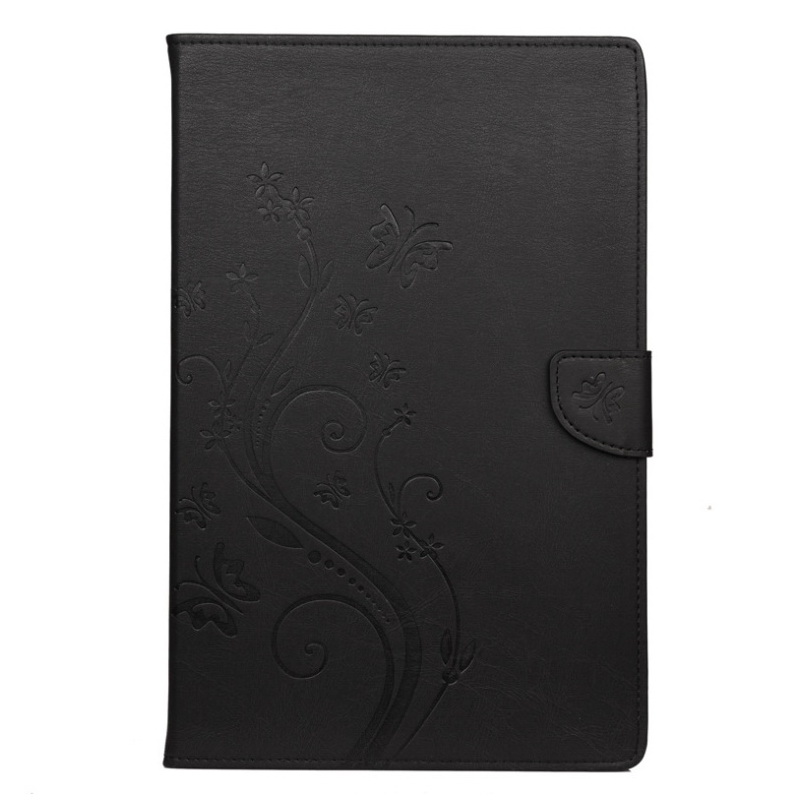 เคส Samsung Galaxy Tab A7 Lite 8.7" (T220,T225) #เคสฝาพับแบบกระเป๋าสตางค์ลายผีเสื้อลายดอกไม้