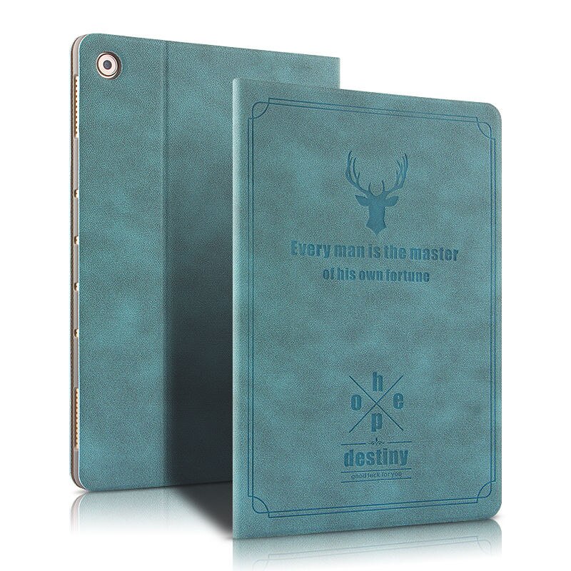 Case Huawei MediaPad M5 Lite 10.1 #เคสฝาพับ Deer Pattern PU Leather PC Stand Tablet Shell