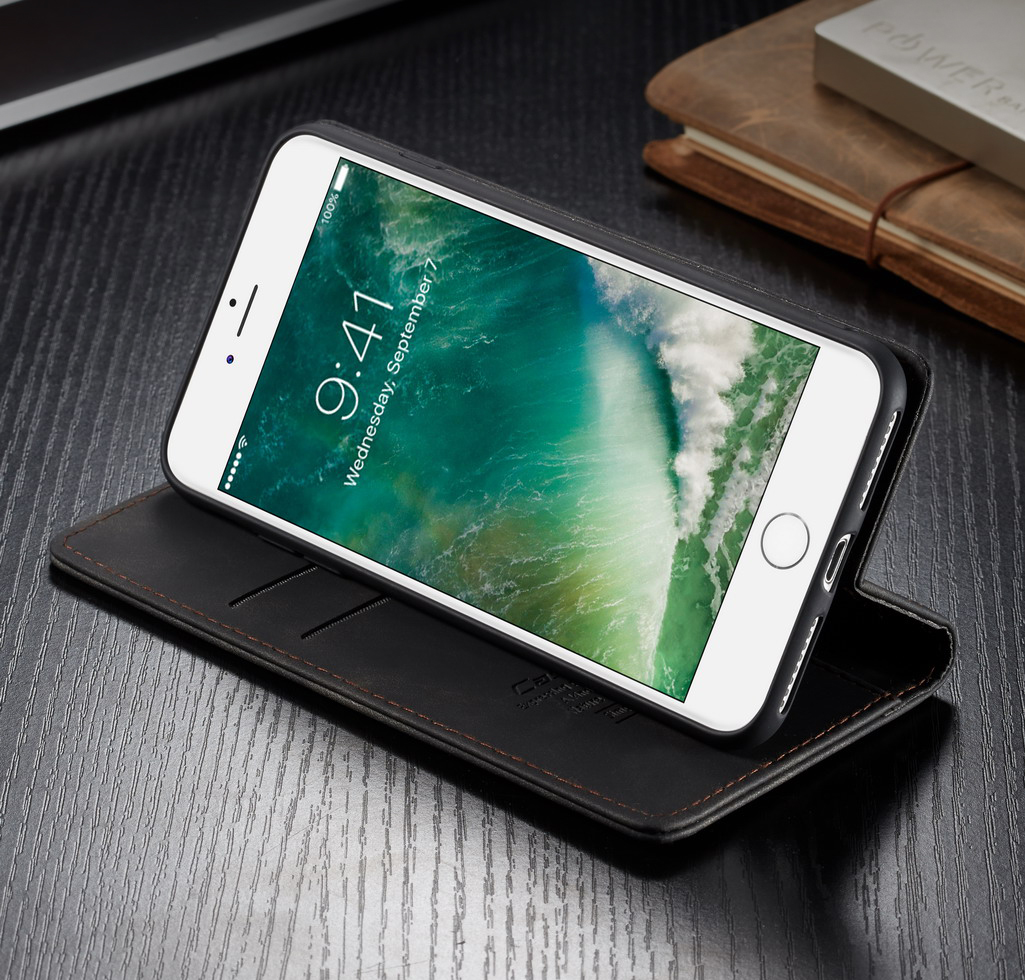 Case iphone 7 plus / 8 plus #เคสฝาพับหนังกระเป๋าสตางค์ CASEME Auto-absorbed Leather Wallet