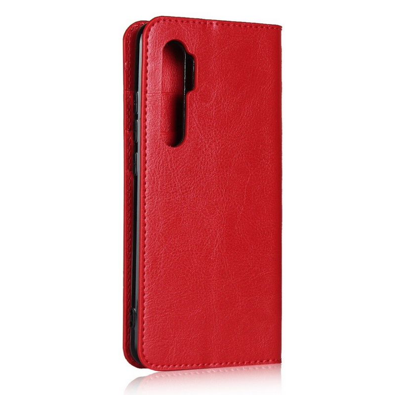 Case Xiaomi Mi Note 10 Lite #เคสฝาพับแบบกระเป๋าสตางค์คุณภาพดี Crazy Horse Genuine Leather Cover