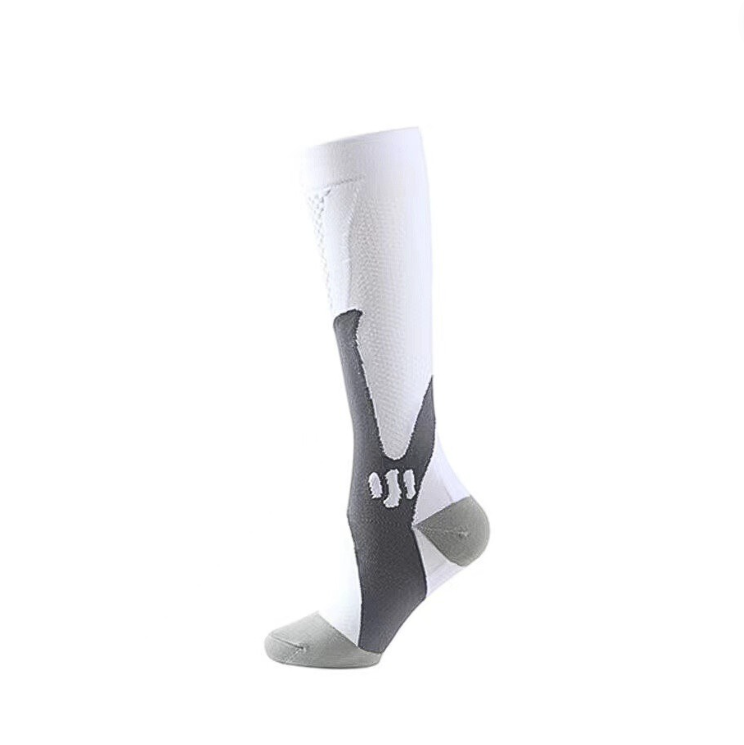 ถุงเท้าวิ่งแบบยาว Compression Socks Running หนานุ่มสำหรับวิ่งมาราธอนทุกระยะ (N77)