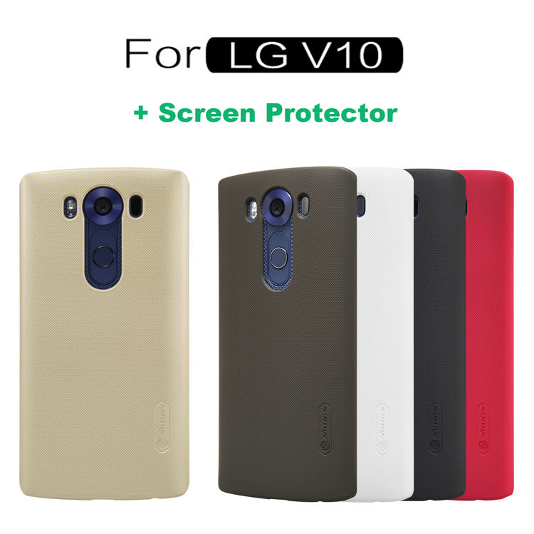 เคส LG V10 #เคสฝาหลัง NILLKIN รุ่น Frosted Shield PC Shell พร้อมฟิล์มป้องกันหน้าจอ