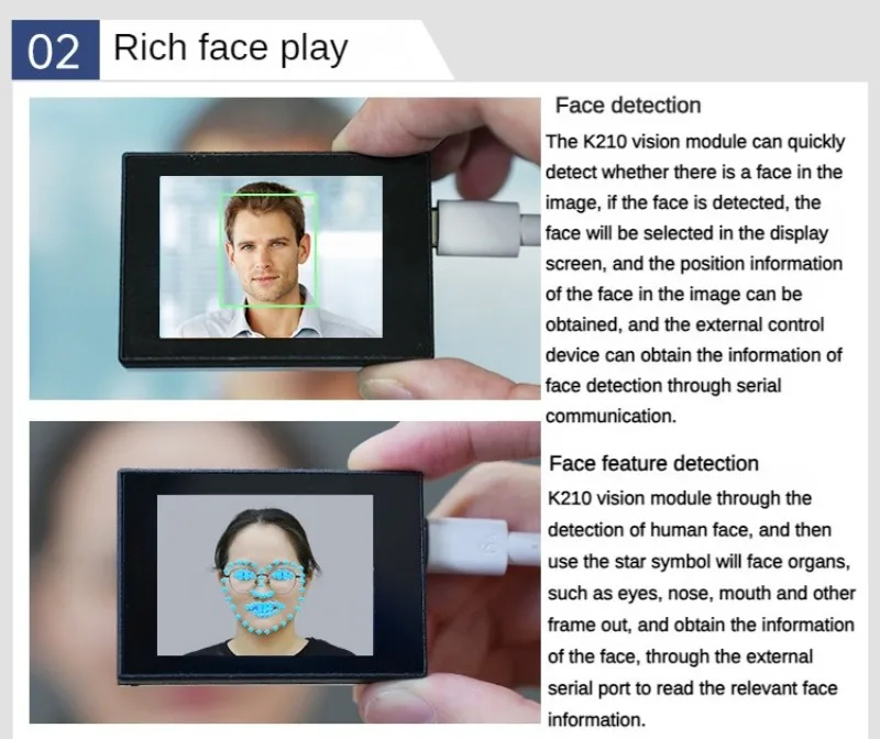 Vision Recognition โมดูล AI กล้องอัจฉริยะ Python Development Board