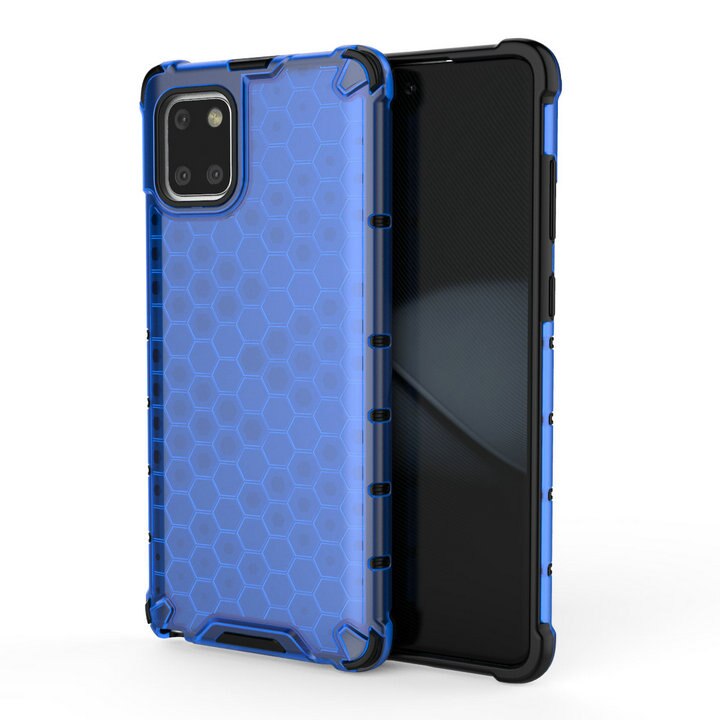 เคส Samsung Galaxy Note 10 Lite #เคสฝาหลังกันกระแทก Honeycomb Shock Absorber TPU + PC + Silicone Hybrid