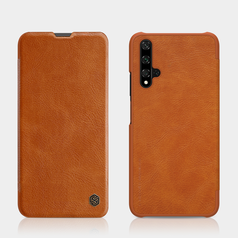 เคส Huawei Nova 5T #เคสแบบฝาพับ NILLKIN แท้รุ่น Qin Series Card Slot คุณภาพดี
