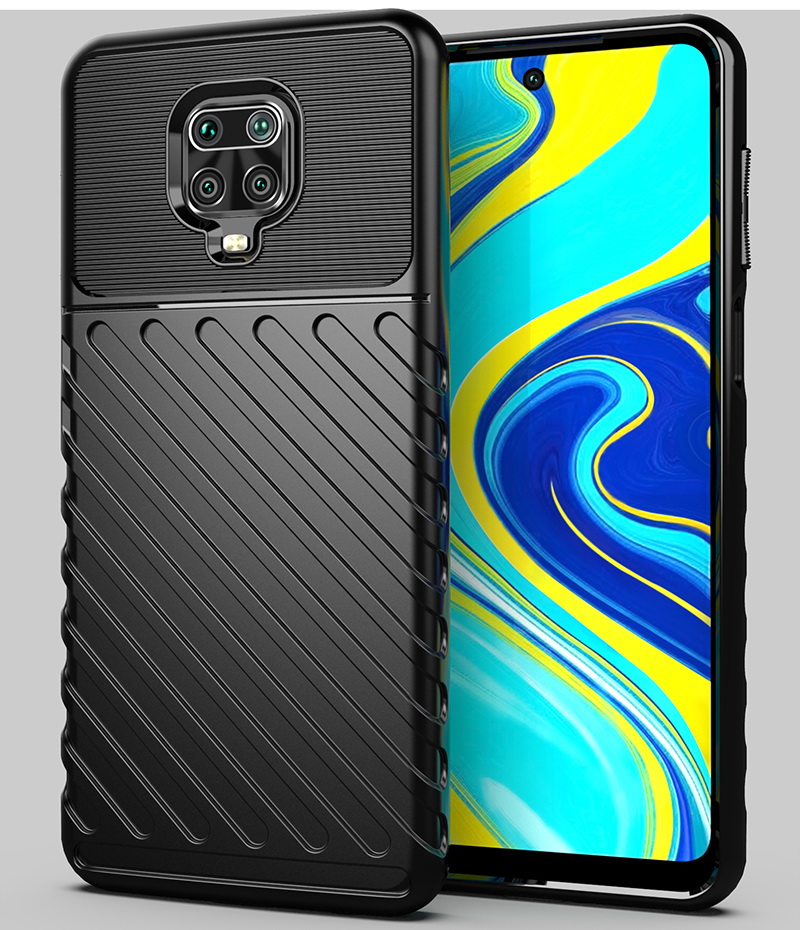 เคส Redmi Note 9 Pro/Redmi Note 9S #เคสฝาหลัง TPU อ่อน Thunder Series Twill Texture Soft TPU