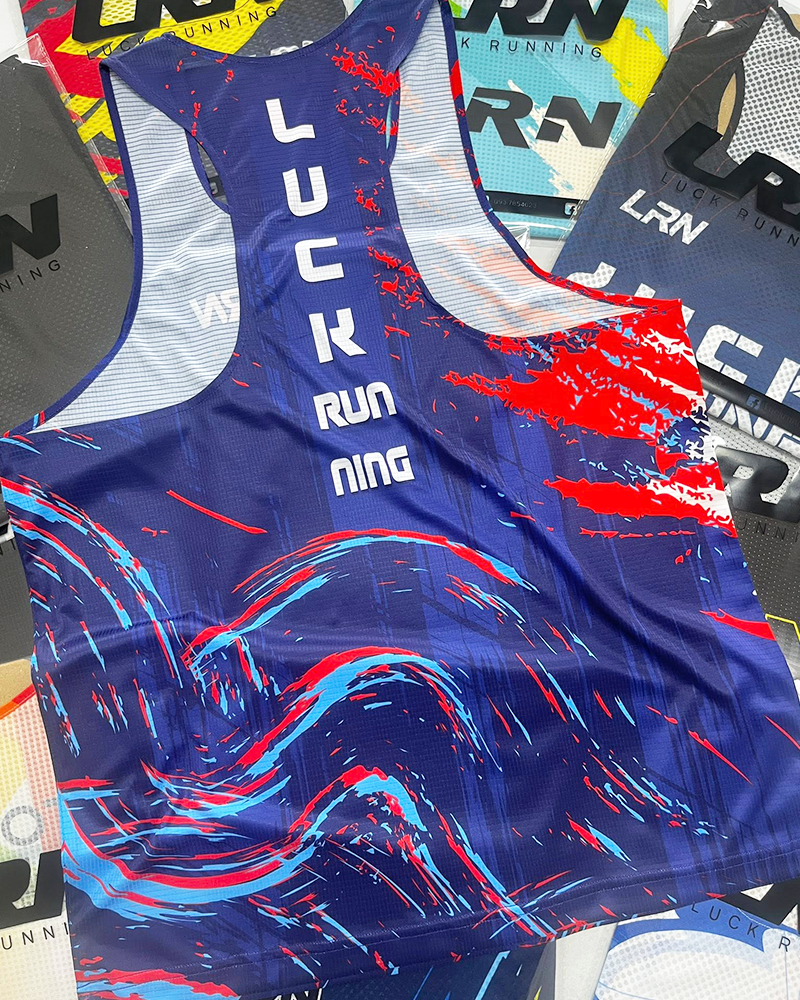 เสื้อวิ่งพิมพ์ลาย LRN PRO Elite เนื้อผ้า Micro Square Plus (MP02-07)