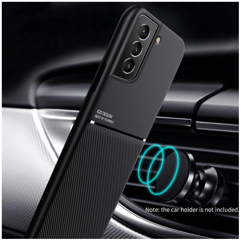 เคส Samsung Galaxy S22 5G #เคสฝาหลัง TPU เคลือบหนัง PU สไตล์ธุรกิจที่เรียบง่ายมีแผ่นเหล็กในตัว Minimalist Business Style Leather Coated TPU Built-in metal magnetic plate
