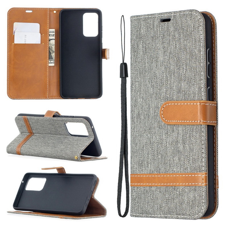 เคส Samsung Galaxy M53 5G #เคสฝาพับหนัง PU พร้อมสายคล้องมือ สีสันสดใส