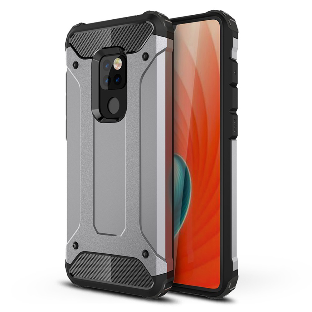 เคส Huawei Mate 20 #เคสฝาหลังเกราะป้องกัน ไฮบริด พลาสติก+TPU