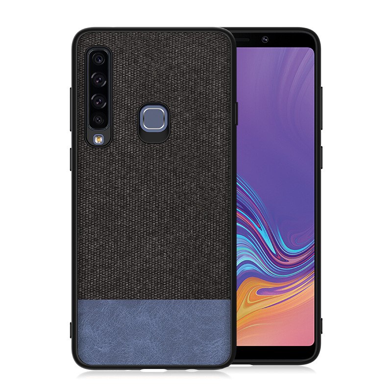 Case Samsung Galaxy A9 (2018) #เคสฝาหลังรูปแบบ Cloth Texture PU Leather + TPU