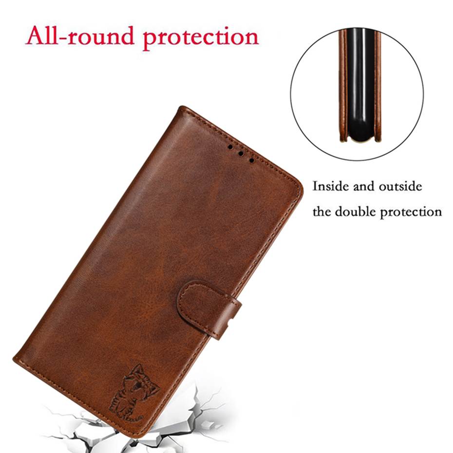 Case Redmi Note 8 #เคสฝาพับหนัง PU ลายแมว Imprinted Cat Pattern Leather Wallet