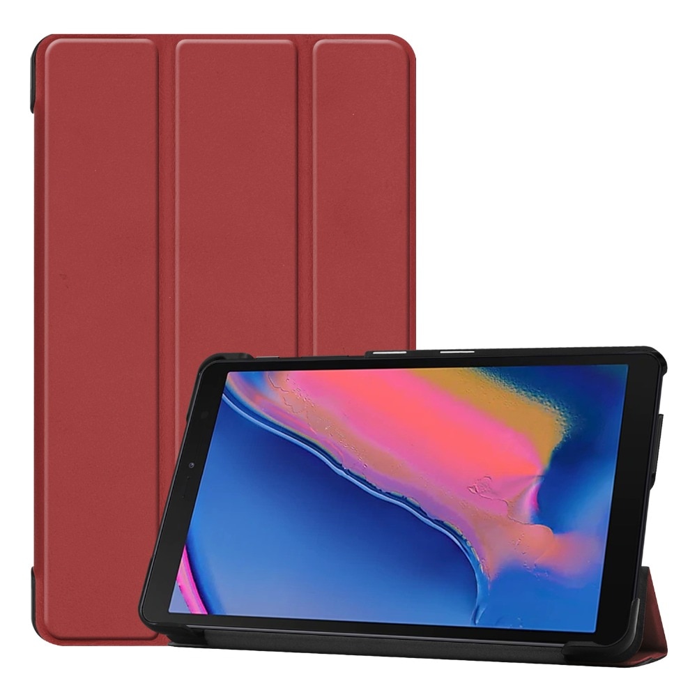 Case Samsung Galaxy Tab A 8.0 (2019) P200 P205 #เคสฝาพับหนัง PU แบบ 3 พับ Tri-fold Stand Leather Smart Tablet