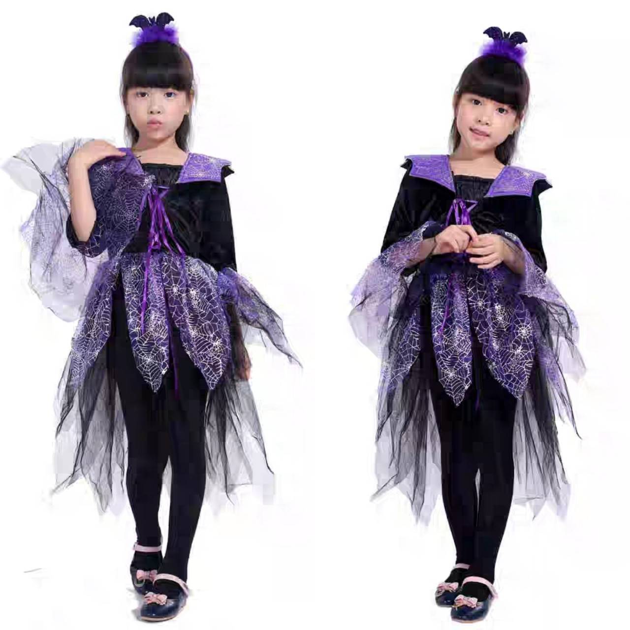 ชุดแฟนซีเด็ก แม่มดสีม่วง