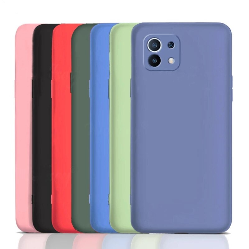 เคส Xiaomi Mi 11 #เคสฝาหลังซิลิโคนนิ่ม Liquid Silicone Back Case
