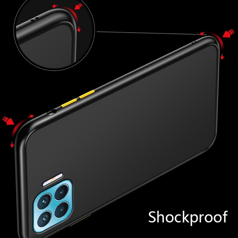 เคส Oppo A93 #เคสฝาหลังซิลิโคนโปร่งแสงขอบนิ่ม Frosted Translucent Silicone Case