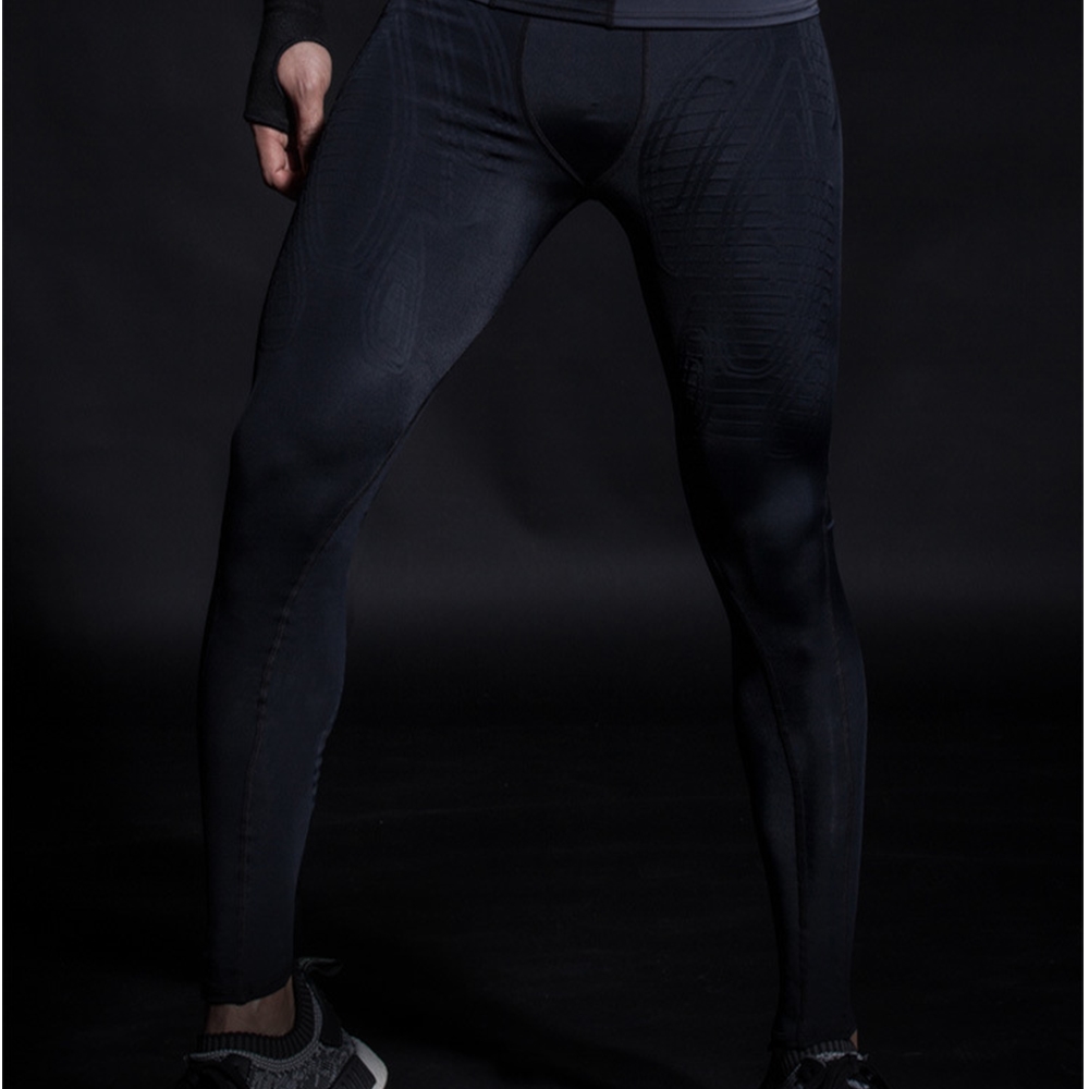 กางเกงรัดกล้ามเนื้อขายาว ผู้ชาย Running Compression Pants Tights Men Sports EVS(F11)