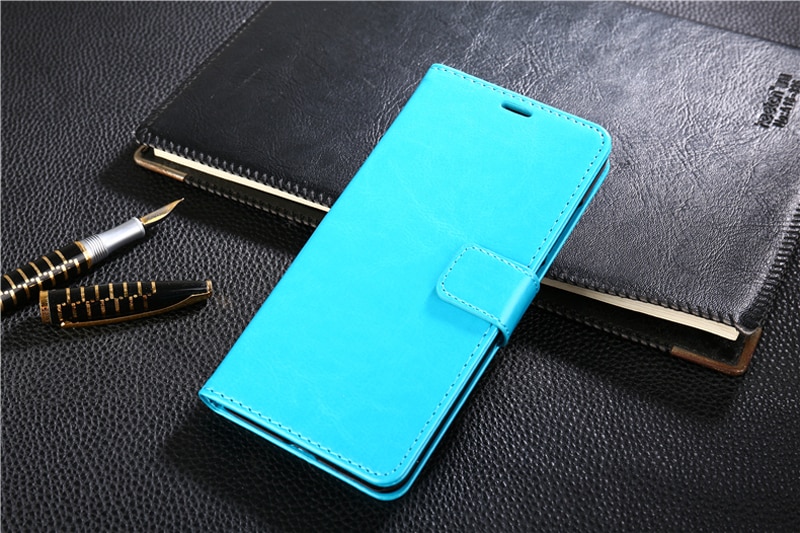 Case Samsung Galaxy C9 Pro #เคสฝาพับแบบกระเป๋าสตางค์หนัง PU ผิวหนังม้า Crazy Horse